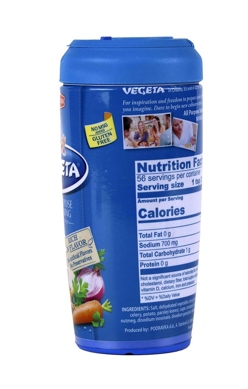 Podravka Vegeta Seasoning Shaker, No MSG, 6 Ounce (170 g)