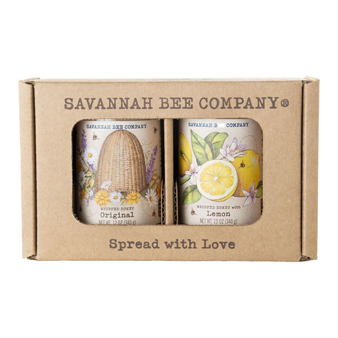 Savannah Bee Whipped Honey Gift Set - 12 oz Gourmet Honey Duo