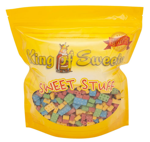 5 90s Candy Blocks Pounds Nostalgic Candy Mix in a Bulk King of Sweets Bag