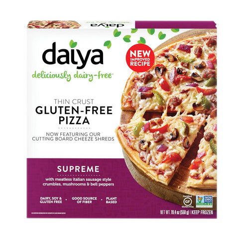 Frozen, 19.4 Daiya, Dairy Free Supreme Gluten Free Vegan Pizza, Ounce