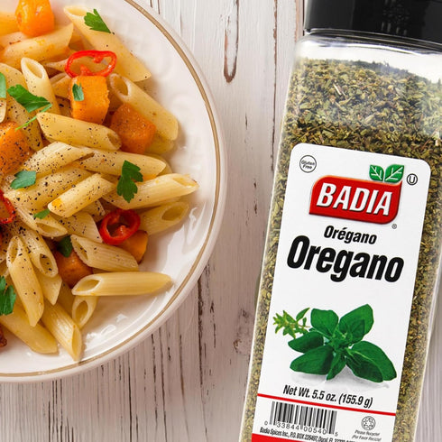 5.5 oz Badia Oregano Whole, Dried Oregano Leaves, Herb Seasoning Aromatic and Flavorful