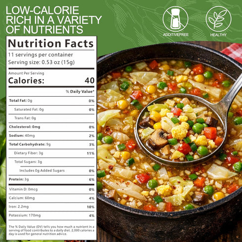 UWE KOETTER 6.34oz 10 Mixed Dried Ramen Toppings, Mixed Dehydrated Vegetables&Ingredients for Instant Noodles & Miso