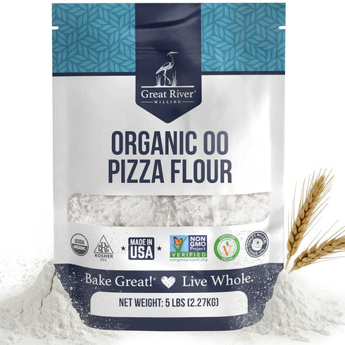 Great River Milling 00 Organic Pizza Flour | Ultra-Fine Neapolitan Style Flour