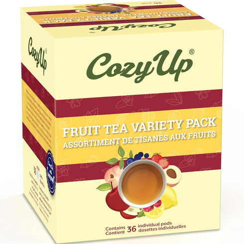 Cozy Pack, 36 Count, Up Iced Sweet Fruit Black Tea K-Cup Variety Guilt-Free Zero Calorie Sweetness - Compatible