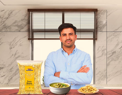 64oz (4lbs) 1.81kg Rani Fava Beans (Split Broad Beans Skinless) Bulk ~ All Natural | Gluten Friendly | Non-GMO | Kosher