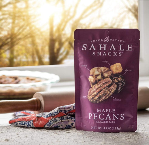 4 Sahale Snacks Maple Pecans Glazed Mix, Ounces
