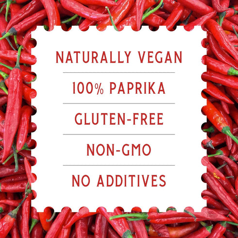 1.1 LB (500g) Snackathon Sweet Hungarian Style Paprika, Bulk Resealable Bag, Mild & Sweet, Vibrant Deep Red, Fine