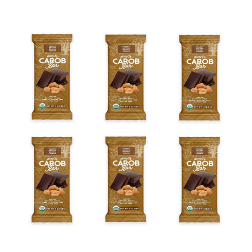 Missy J's Organic Peanut Butter Carob Bar 3 Ounce 6 Pack Made