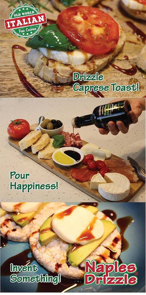 RASPBERRY Extra Thick Balsamic Vinegar Reduction, No Added Sugar or Thickeners, Better-Than-Glaze Balsamic Vinegar