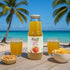 33.8 Oz (6 Pack) Anna and Sarah Organic Apple Juice - Glass Bottle No Sugar, No Artificial Colors, No Preservatives, No