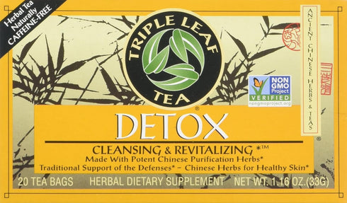 Triple Leaf Tea : Tea,Detox, 20 ct