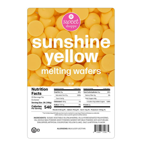(5lb) Sweet Shoppe Sunshine Yellow Melting Wafers