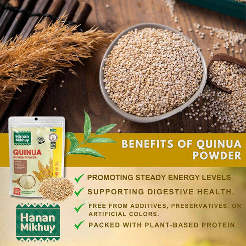 HANAN MIKHUY 100g 100% (3.53oz) Quinua - Natural Quinoa Powder for Energy & Digestion, Vegan, Non-GMO, Gluten-Free