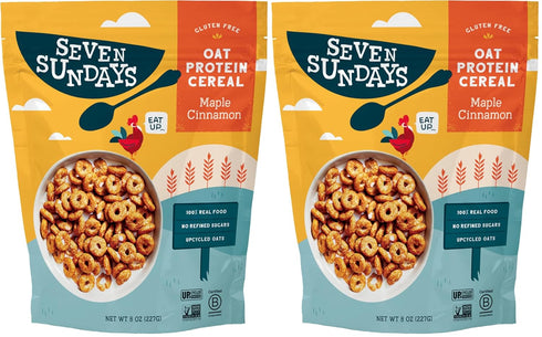 Seven Sundays Cereal Oat Prtn Mpl Cinn 8 OZ (Pack of 2)
