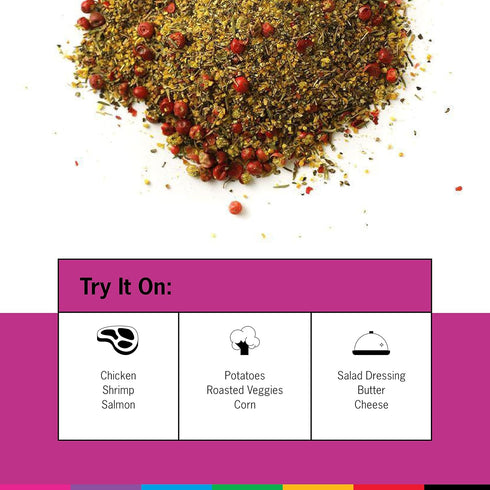 Pink Peppercorn Lemon Thyme - All-Purpose Grilling Spice Rub - 5.4 Ounces