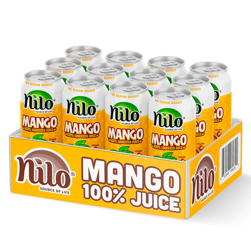 100% 10.8 oz (Pack 12) NILO Mango Juice | Squeezed Mango | NO Sugar added | NOT From Concentrate |