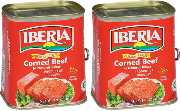 Iberia Corned Beef, 12 oz, Premium Quality Corned Beef With Natural Juices,