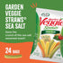1 Oz (Pack 24) Sensible Portions Garden Veggie Snacks - Veggie Straws, Gluten Free, Snack Size Sea Salt