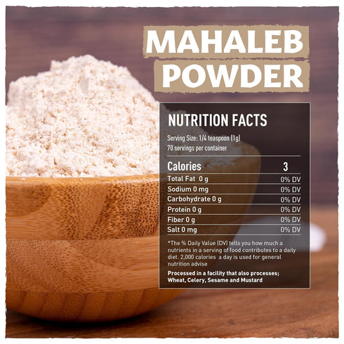 4.59oz, Eastanbul Mahlab, Mahleb Spice Ground for Pastries & Baking, AKA Mahlepi, Mahlab Spice, Greek, Turkish & Middle
