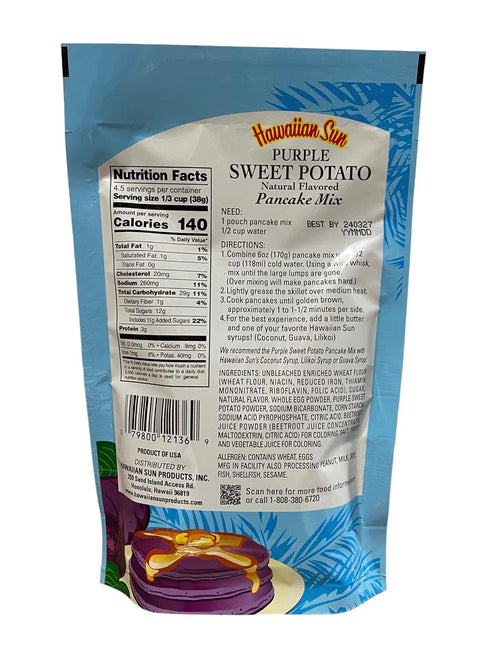 Hawaiian Sun 6 (170g) Purple Sweet Potato Pancake Mix - ounce