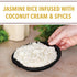7.6 oz 6pk Golden Nest Coconut Rice | Jasmine Rice Infused with Coconut Cream and Spices | All Natural Asian Homemade