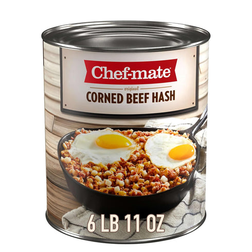 Chef-mate Corned Beef Hash, Canned Food and Canned Meat, 6 lb 11