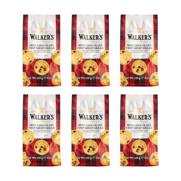 Walker's Shortbread Mini Chocolate Chip Cookies, Pure Butter Shortbread Cookies, 4.4 Oz
