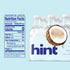 16 Oz (Pack 12) Hint Fruit-Infused Bottled Water, Coconut - Sugar Free Flavored Water with Zero Calories, Naturally