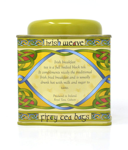 Royal Tara 50 Count New Breakfast Tea - Irish Weave Tin Bags
