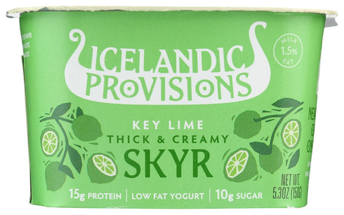 Icelandic Provisions, Yogurt Icelandic Key Lime Skyr, 5.3 Ounce