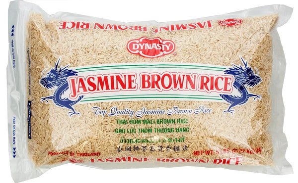 Dynasty Jasmine Brown Rice, 5 Pound (Pack of 6)