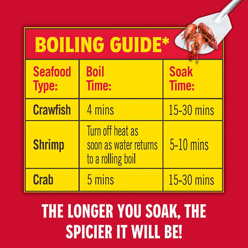 (5 (Pack 1)) Louisiana Fish Fry Products Crawfish, Shrimp & Crab Boil Seasoning - Spicy & Delicious Seafood Powder