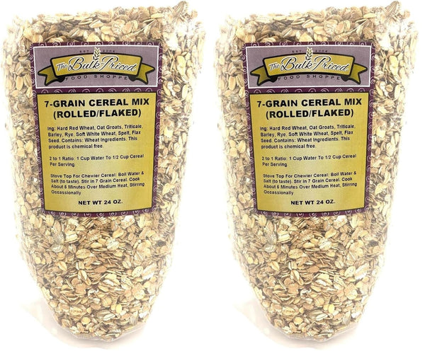 7-Grain Cereal Mix (Rolled/Flaked) (24oz. Resealable Zip Lock Stand Up Bag) (Pack