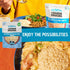 Dozen 6pk, 8oz Packets A Cousins Bone Broth Rice Variety Ready to Eat Seasoned High Protein Rice, Clean Ingredients