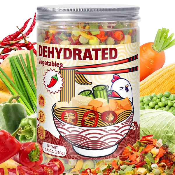Dried Ramen Toppings Dehydrated Vegetables 9 Mixed Vegetable Green & Red Bell
