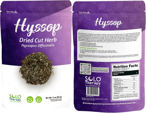 Hyssop Herb, 2 oz (56 g), Hyssop Tea - Hyssopus Officinalis, Resealable