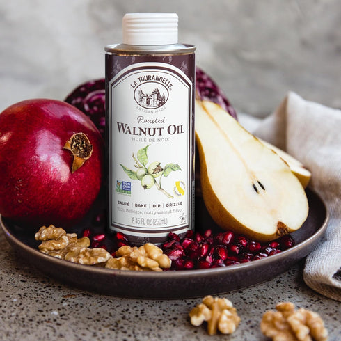La Tourangelle Roasted Walnut Oil, Plant-Based Omega-3 Fatty Acid, Cooking, Baking, & Beauty, 16.9 Fl Oz