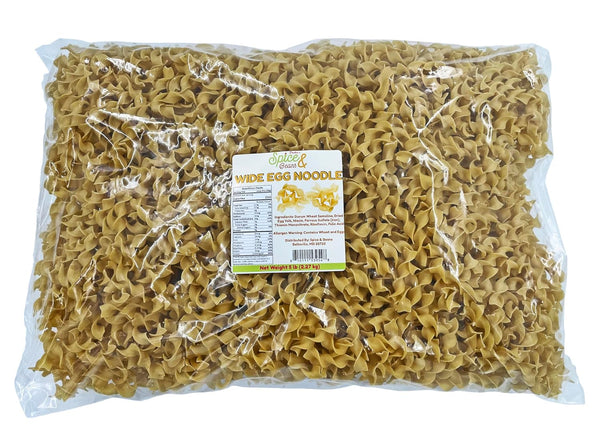 Wide Egg Noodle Pasta | 100% Durum Semolina Flour | Made in