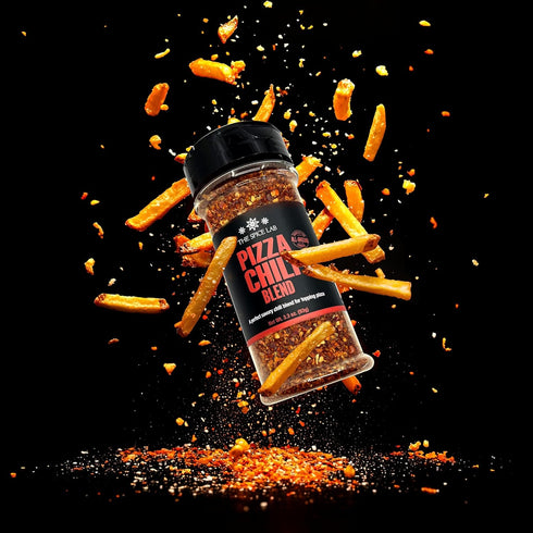 6 PACK The Spice Lab Pizza Chili Blend No Added Salt Artisan Spice Mix with Aleppo Pepper, Korean Chili Flakes, Garlic