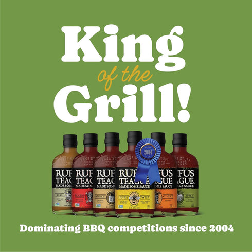 1 Pack 14.25 oz Rufus Teague KC Gold BBQ Sauce, Size, Premium Mustard Barbecue Sauce with Natural Ingredients