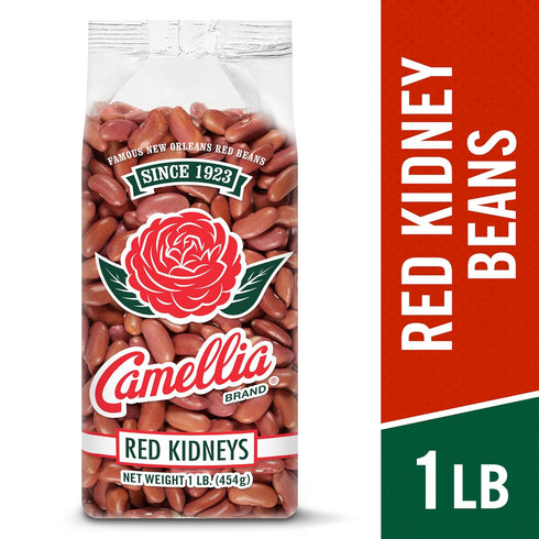1 (Pack 2) Camellia Brand Dried Red Kidney Beans Premium Non-GMO Dry Beans for Red Beans and Rice, High Protein