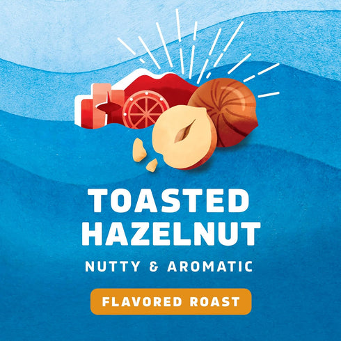100% 6 (60 Seattles Best Coffee, Flavored K-Cup Coffee Pods, Toasted Hazelnut, Arabica, Boxes Pods Total)