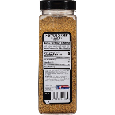 23 oz 23 (Pack 2) McCormick Grill Mates Montreal Chicken Seasoning Container of_Montreal Chicken Seasoning with Blend
