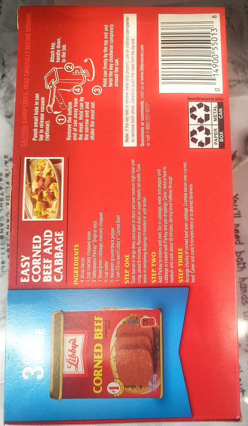 3PK LIBBYS CORNED BEEF