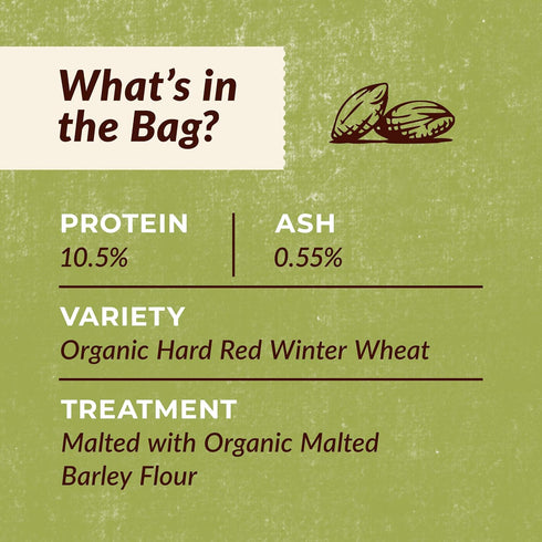 100% 5 Organic All-Purpose Flour - Flour for Baking - Pounds