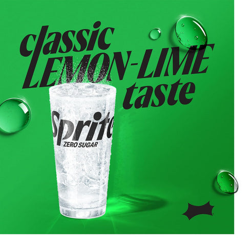 12 oz, 8 Pack Sprite Zero Sugar Lemon Lime Diet Soda Pop Soft Drinks, fl