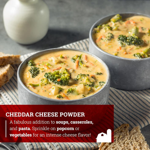 1LB (Pack 1) Hoosier Hill Farm Cheddar Cheese Powder