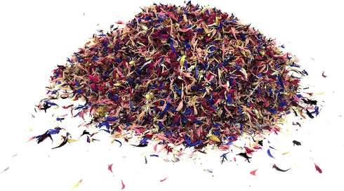 Edible Flower Sprinkles - 100% Natural Cornflower Fireworks Petals for Herbal Tea, Cupcakes, Desserts
