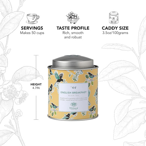 (140g Whittard of Chelsea Tea English Breakfast Loose Leaf Tin)