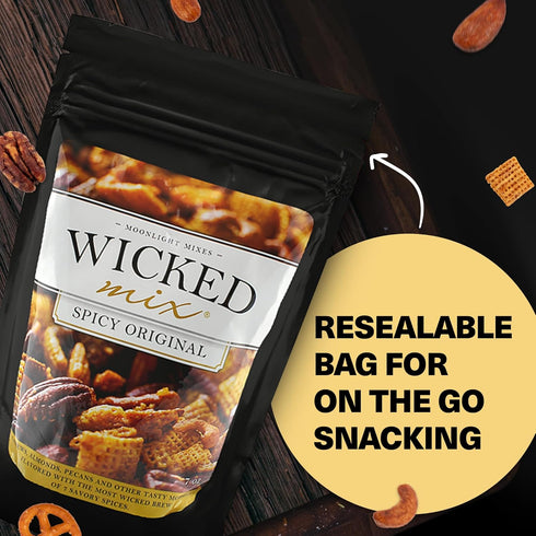 Packs Pack 3) Wicked Mix Snack Mix with Mixed Nuts - Sweet and Salty Snacks Trail Mix Snack with Almonds, Cashews